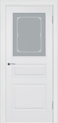 Межкомнатная дверь эмаль белая Potential doors 223 Стекло Милора