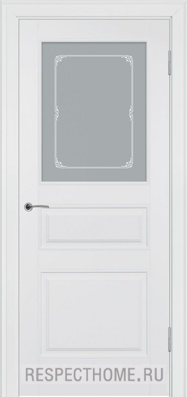 Межкомнатная дверь эмаль белая Potential doors 223 Стекло Милора