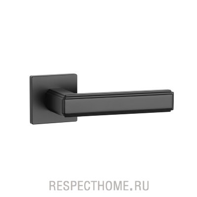 Дверная ручка Aprile Raflesia Q PREMIUM COLLECTION хром полированный, хром матовый, черный