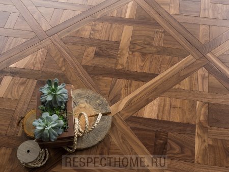 Модульный паркет Версаль Coswick Американский орех Натуральный 19,05х635х635 Традишинал, Шелковое масло 