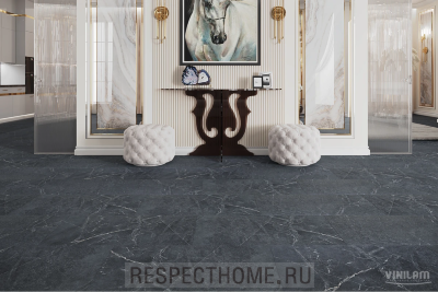 Клеевая кварц-виниловая плитка VINILAM Ионический мрамор 2,5х475х950 (4,513м2)