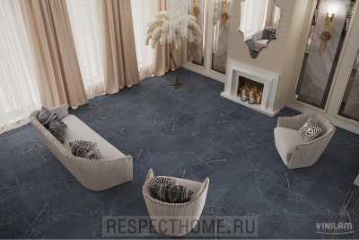 Клеевая кварц-виниловая плитка VINILAM Ионический мрамор 2,5х475х950 (4,513м2)
