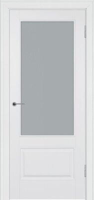 Межкомнатная дверь эмаль белая Potential doors 224 Стекло сатинато
