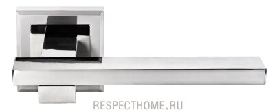 Дверные ручки MORELLI Shape MH-38 SC/CP-S Хром/полированный хром