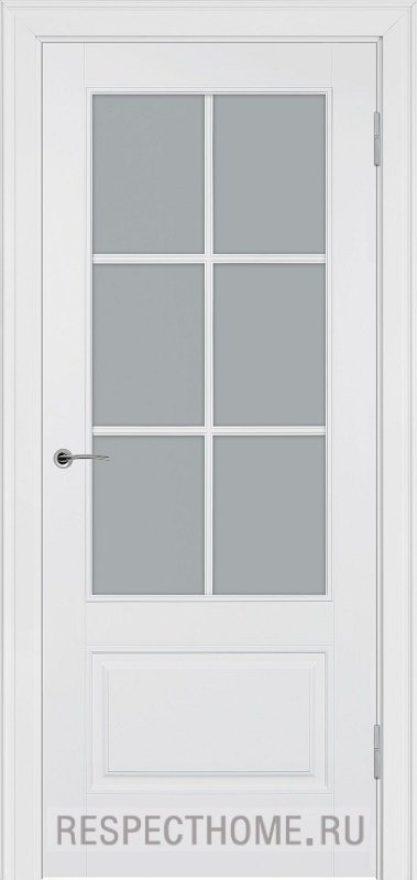 Межкомнатная дверь эмаль белая Potential doors 224.1 Стекло сатинато