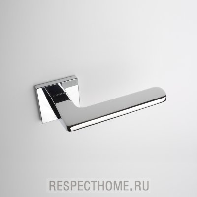 Дверная ручка Aprile Yuka Q PREMIUM COLLECTION хром полированный, хром матовый, черный