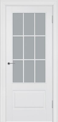 Межкомнатная дверь эмаль белая Potential doors 224.2 Стекло сатинато