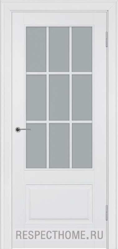 Межкомнатная дверь эмаль белая Potential doors 224.2 Стекло сатинато
