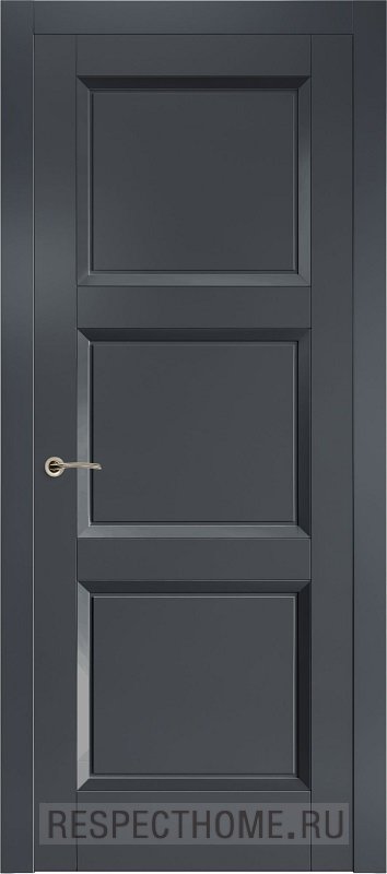Межкомнатная дверь эмаль чёрная Potential doors 265 ДГ