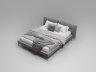 Кровать Cascate, модель Adda, спальное место 1600*2000мм, изножье металлическое высокое