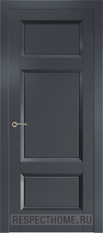 Межкомнатная дверь эмаль чёрная Potential doors 266 ДГ
