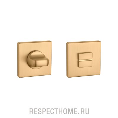 Накладка сантехническая квадратная WC APRILE,  PREMIUM COLLECTION золото, золото матовое, медь матовая