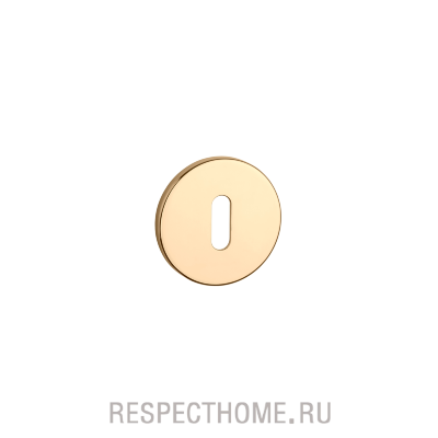 Накладка круглая под ключ OB APRILE, PRESTIGE COLLECTION золото, золото матовое, медь матовая, белый