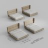 Кровать Cascate Porte Lukas, спальное место 1800*2000мм