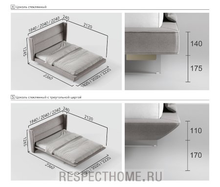 Кровать Cascate Porte Lukas, спальное место 1800*2000мм