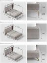 Кровать Cascate, модель Lukas, спальное место 2000*2000мм, изножье металлическое высокое