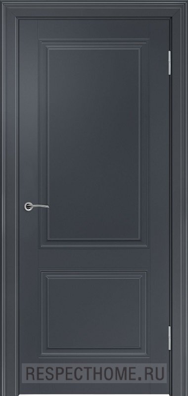 Межкомнатная дверь эмаль чёрная Potential doors 222 ДГ