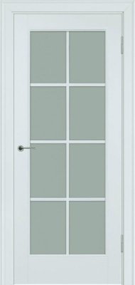 Межкомнатная дверь эмаль серая Potential doors 221.1 Стекло сатинато