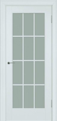 Межкомнатная дверь эмаль серая Potential doors 221.2 Стекло сатинато