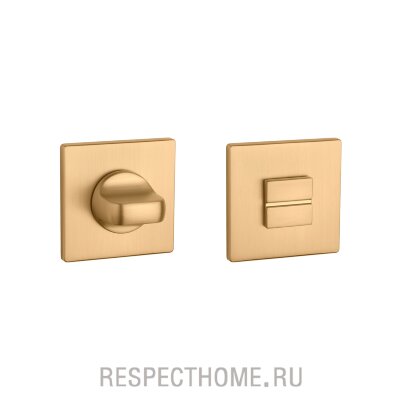 Накладка сантехническая квадратная WC APRILE, PRESTIGE COLLECTION золото, золото матовое, медь матовая