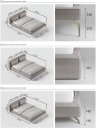 Кровать Cascate, модель Neo, спальное место 1600*2000мм, изножье металлическое высокое