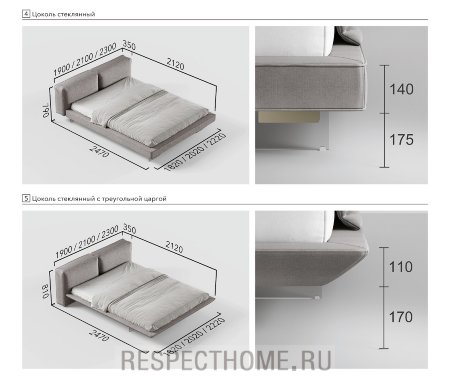 Кровать Cascate Porte Neo, спальное место 1600*2000мм