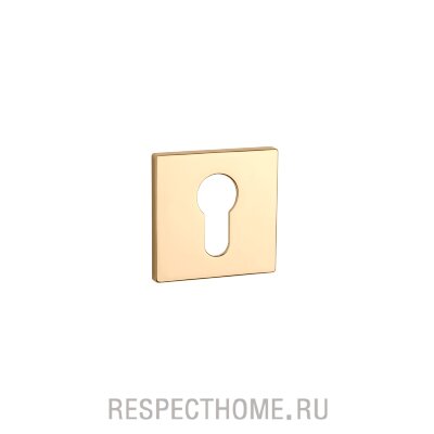 Накладка квадратная под цилиндр PZ APRILE, PRESTIGE COLLECTION золото, золото матовое, медь матовая
