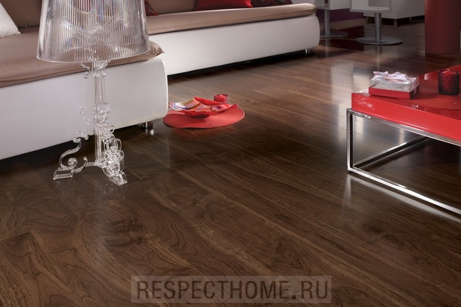 Паркетная доска Coswick Американский орех классический 15х127х600...2100 1 Натур, Шелковое масло