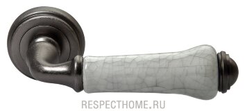 Дверные ручки MORELLI Umberto MH-41 Classic OMS/GR Старое античное серебро/серый