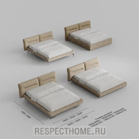 Кровать Cascate Porte Adda, спальное место 1600*2000мм с подъёмным механизмом