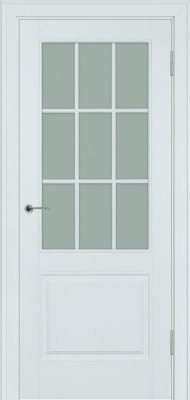 Межкомнатная дверь эмаль серая Potential doors 222.2 Стекло сатинато