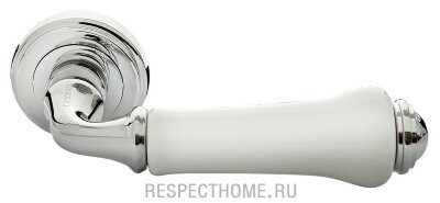 Дверные ручки MORELLI Umberto MH-41 Classic PC/W Хром/белый
