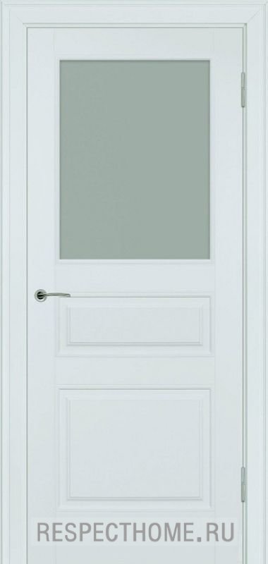 Межкомнатная дверь эмаль серая Potential doors 223 Стекло сатинато