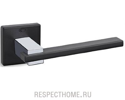 Дверная ручка Convex 745 Хром/матовый черный
