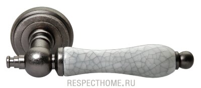 Дверные ручки MORELLI Mart MH-42 Classic OMS/GR Старое античное серебро/серый