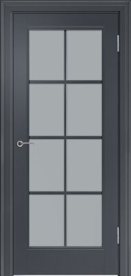Межкомнатная дверь эмаль чёрная Potential doors 221.1 Стекло сатинато