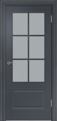 Межкомнатная дверь эмаль чёрная Potential doors 224.1 Стекло сатинато