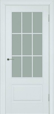 Межкомнатная дверь эмаль серая Potential doors 224.2 Стекло сатинато