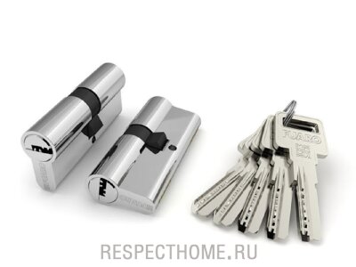 Цилиндровый механизм Fuaro R600/60 mm (25+10+25) CP хром 5 кл.