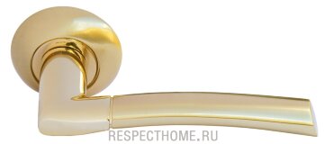 Дверные ручки MORELLI Пиза MH-06 SG/GP Матовое золото/золото