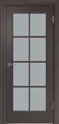 Межкомнатная дверь эмаль горький шоколад Potential doors 221.1 Стекло сатинато