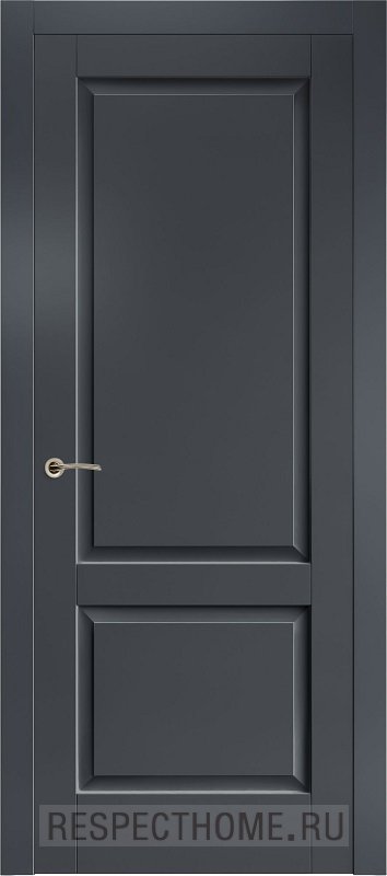 Межкомнатная дверь эмаль чёрная Potential doors 252 ДГ