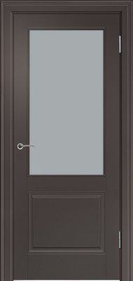 Межкомнатная дверь эмаль горький шоколад Potential doors 222 Стекло сатинато