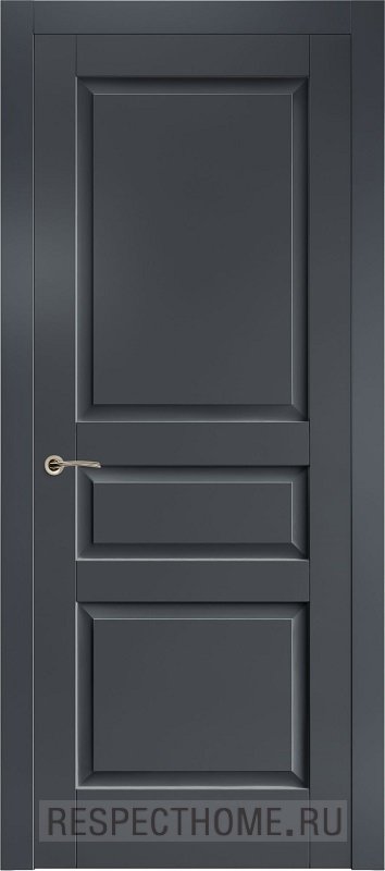 Межкомнатная дверь эмаль чёрная Potential doors 253 ДГ