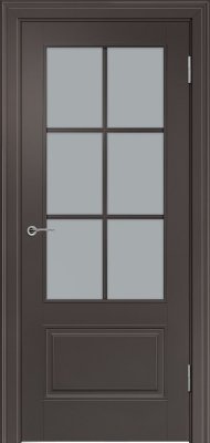 Межкомнатная дверь эмаль горький шоколад Potential doors 224.1 Стекло сатинато