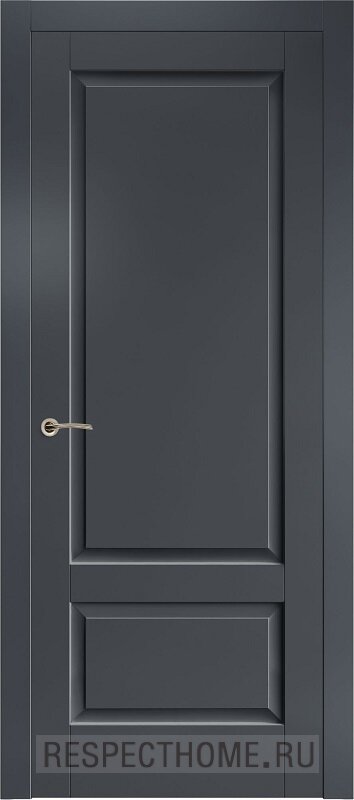 Межкомнатная дверь эмаль чёрная Potential doors 254 ДГ