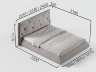 Кровать Cascate, модель Enzo, спальное место 1800*2000мм