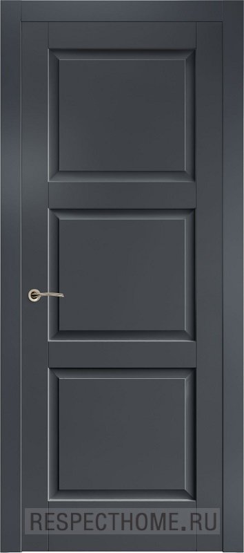 Межкомнатная дверь эмаль чёрная Potential doors 255 ДГ