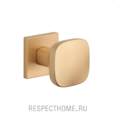 Дверная ручка двусторонняя Aprile Querca Q PREMIUM COLLECTION золото, золото матовое, медь матовая, белый