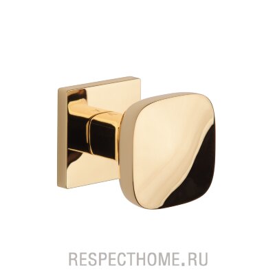 Дверная ручка двусторонняя Aprile Querca Q PREMIUM COLLECTION золото, золото матовое, медь матовая, белый